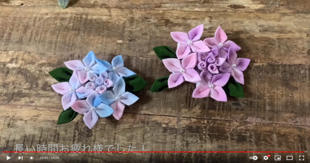 新しい到着 つまみ細工紫陽花&ダリアパーツ 各種パーツ