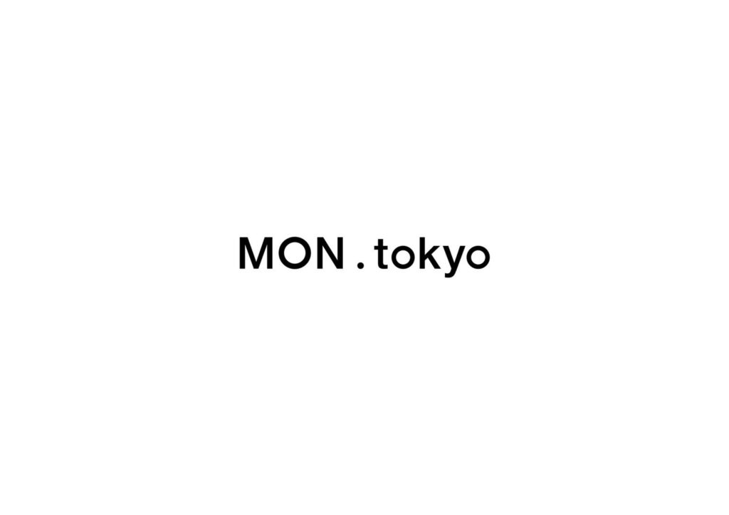 中島麻里さんが運営している「MON . tokyo」というお店のロゴマーク。中央に店名が書かれている。