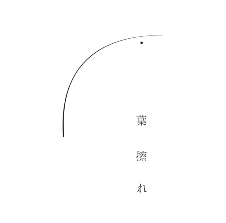 モノトーンのシンプルなロゴでデザインされた、刄田来生さんのショップである、葉擦れのトップ画像です。
