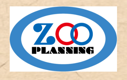 廣井義大さんが運営するネットショップ「ZOO PLANNING」のトップ画像です。青い丸にロゴが入っています。