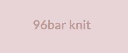 96bar knitのトップ画像。薄ピンクのバックに濃いピンクでショップ名が記載されている。

