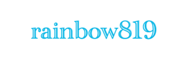 rainbow819のトップ画像。水色でrainbow819と書かれている。
