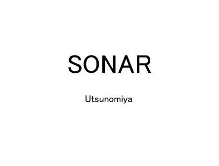SONARのトップページ画像です。真っ白な画面に黒字で書かれています。