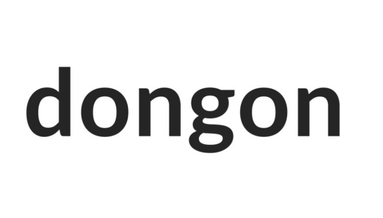 木村和美さんが運営しているお店のロゴマーク。「dongon」と書かれている。
