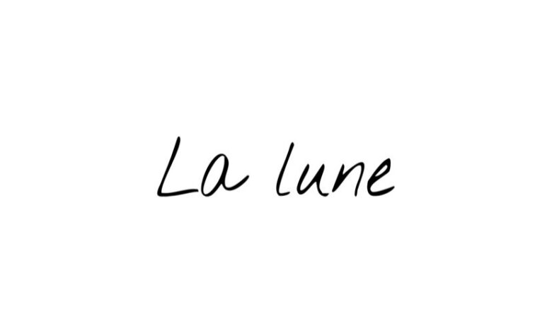 安江美月さんが運営しているお店のロゴマーク。「La lune」と書かれている。