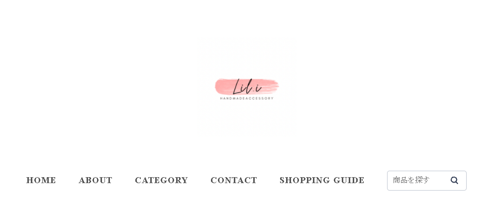 シンプルなロゴでデザインされた、杉田瑠璃さんのウェブショップのトップ画面。
