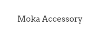 梶浦友香さんのショップMoka Accessoryのトップ画像、白背景にショップ名が書かれている