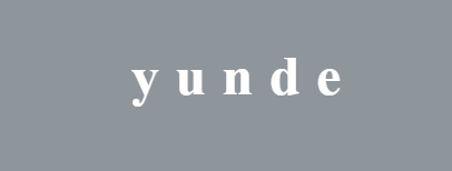 本多薫さんのショップyundeのトップ画像、灰色背景にショップ名が白字で書かれている